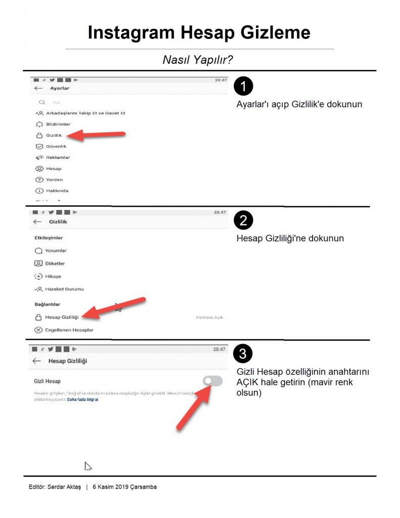 Instagram Hesap Gizleme Nas L Yap L R Telefon Haber
