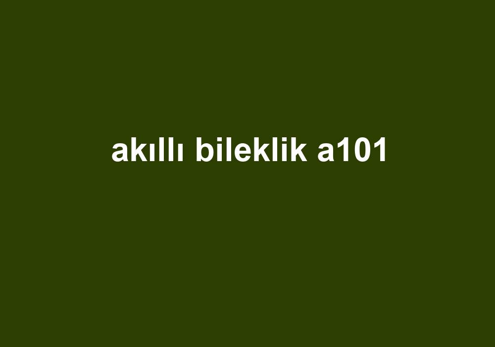 Akıllı Bileklik A101